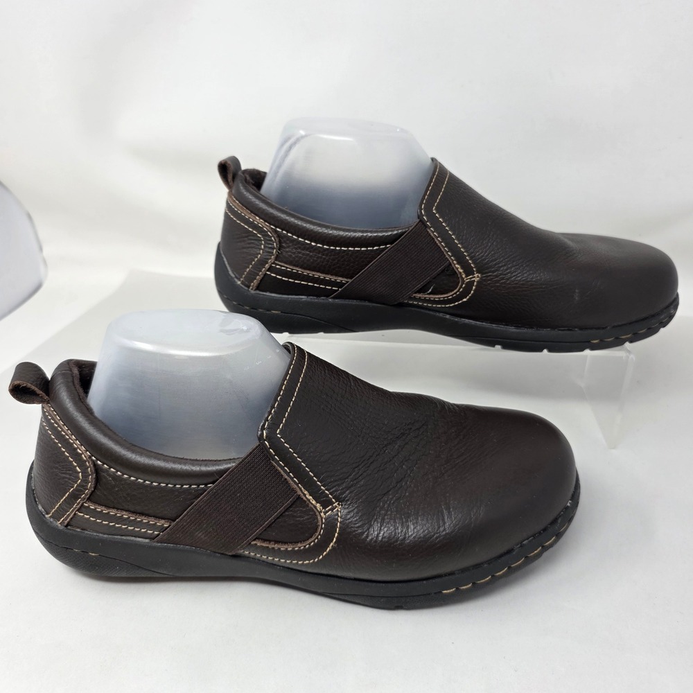 Thom McAn Dalton 2 Loafers Womens 10W Brown Leather Slip On Comfort Shoes Exc